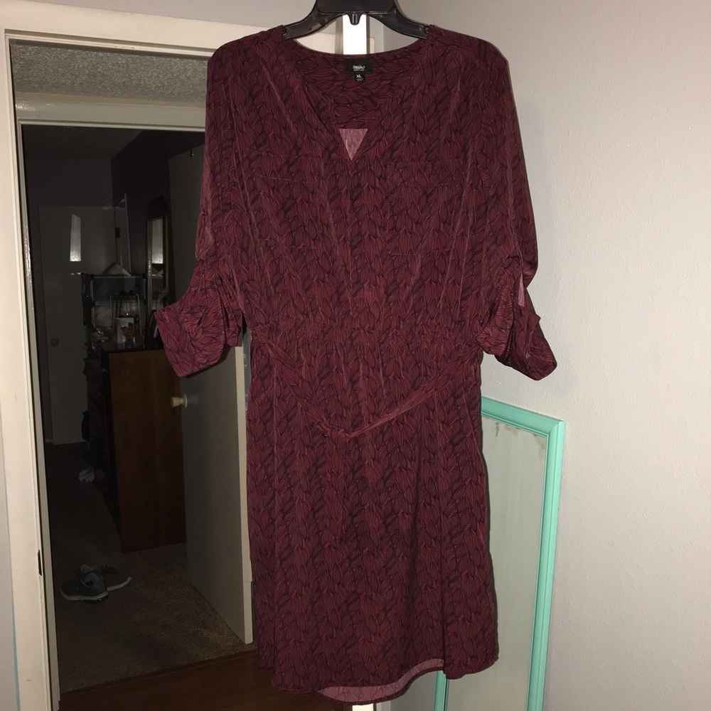 Maroon Dark Red Dress